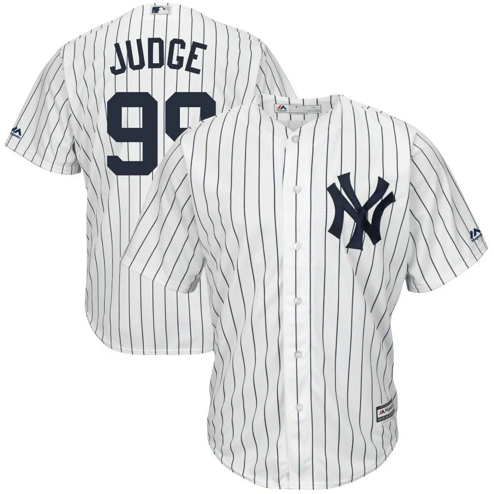 Men's Majestic Judge New York Yankees Big & Tall Cool Base Player Jersey 5XL MLB - Picture 1 of 6